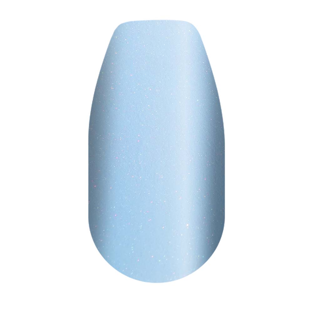 Glacial Gleam Nail Dip Powder, Glacial Blue Shimmer Dip Nails Color 