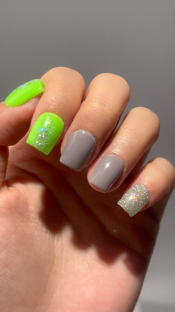 Neon Green Fading Glitter