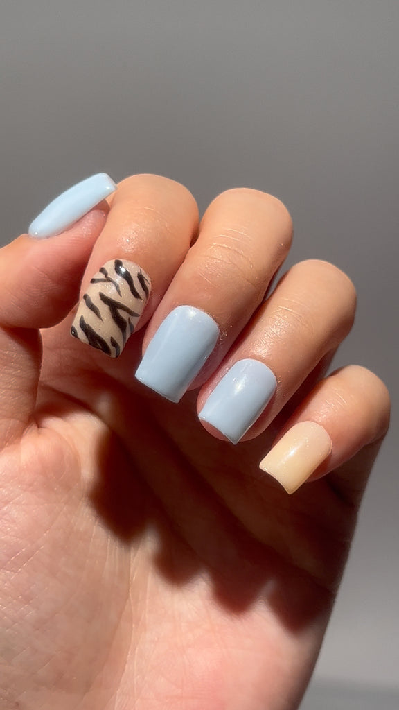 Glacial Zebra Print